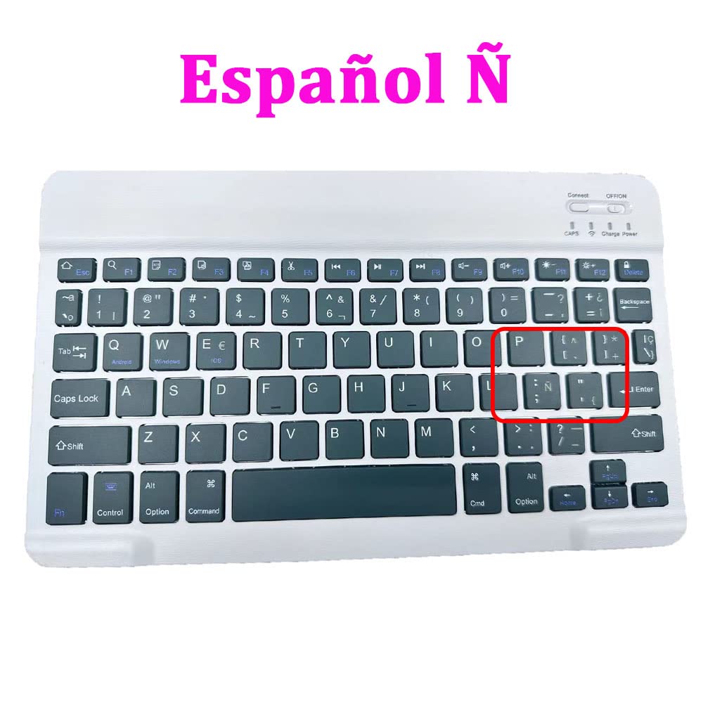 Funda con Teclado para Lenovo Tab M10 Plus 3rd Gen 10,6'', Español Ñ Desmontable Magnética Bluetooth Teclado Inalámbrico para Lenovo Tab M10 Plus 3rd Gen 10,6'' TB-125FU/128FU, Verde Oscuro