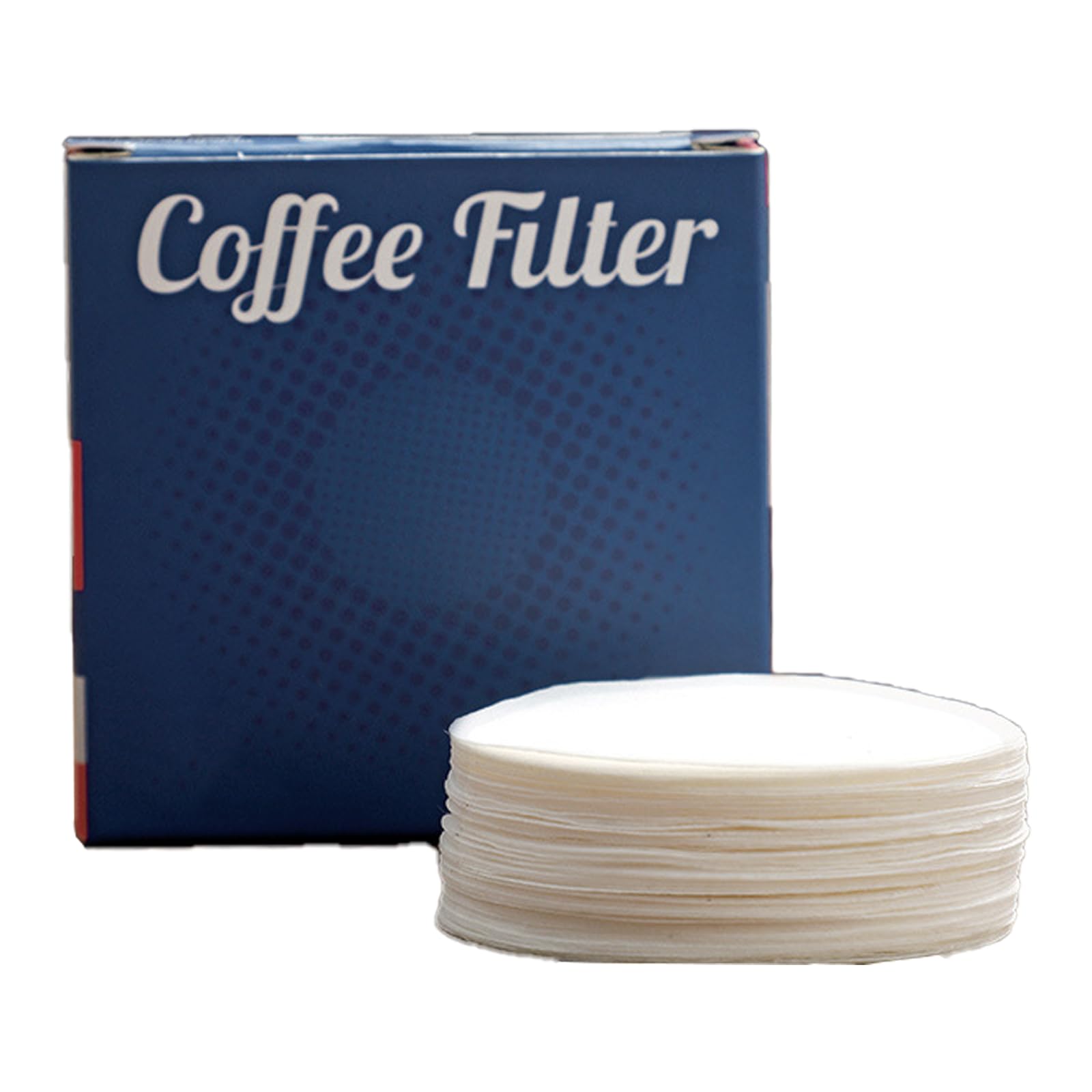 ADYJEE 100Pcs Not Decolorant Coffee Filter Papers for Espresso Machine Handle Coffee Accessories Round Filter Paper