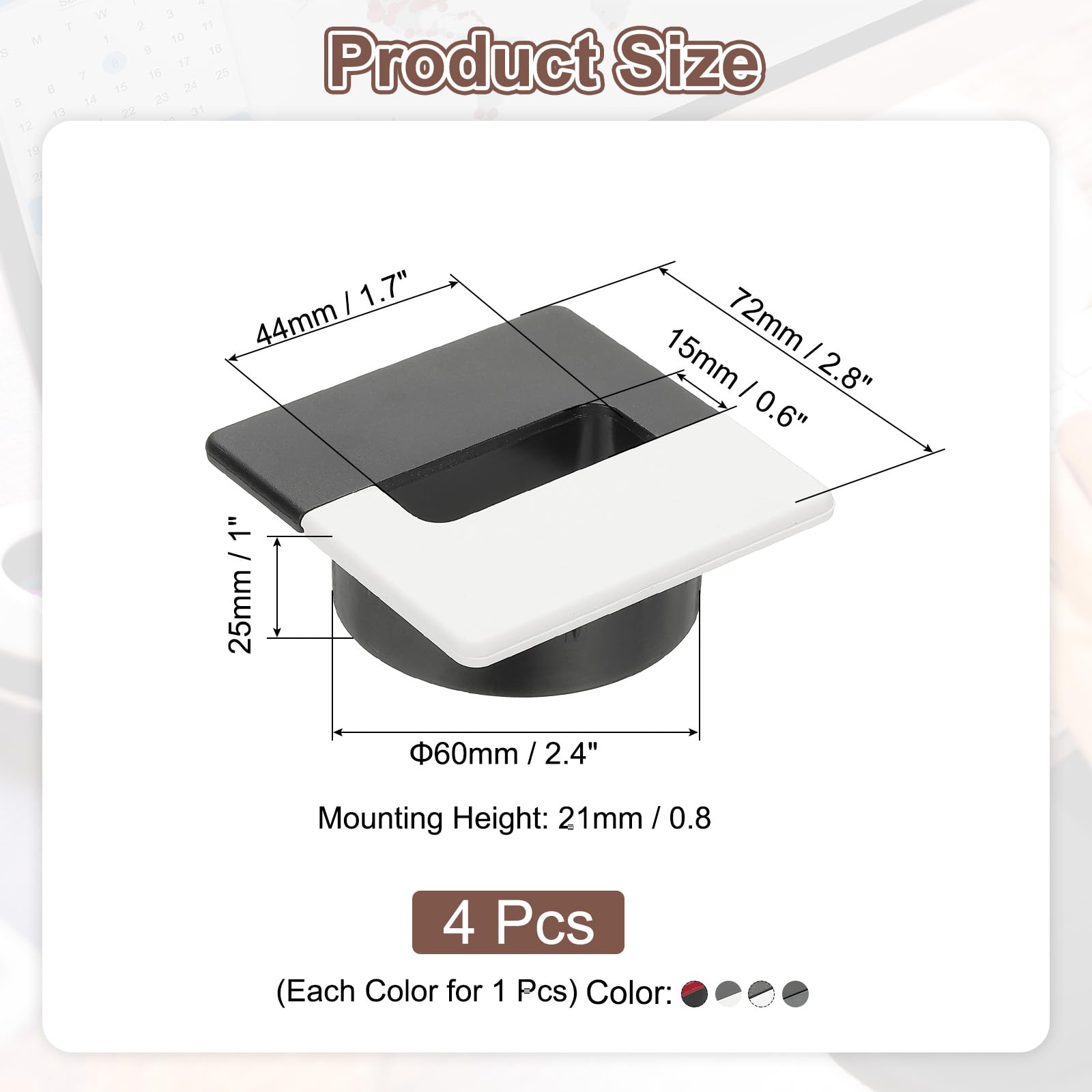 PATIKIL 2.4 Inch Desk Grommet - Image 2