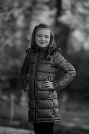 Covalliero Children's Quilted Long Coat in Dark Navy GCW233226758