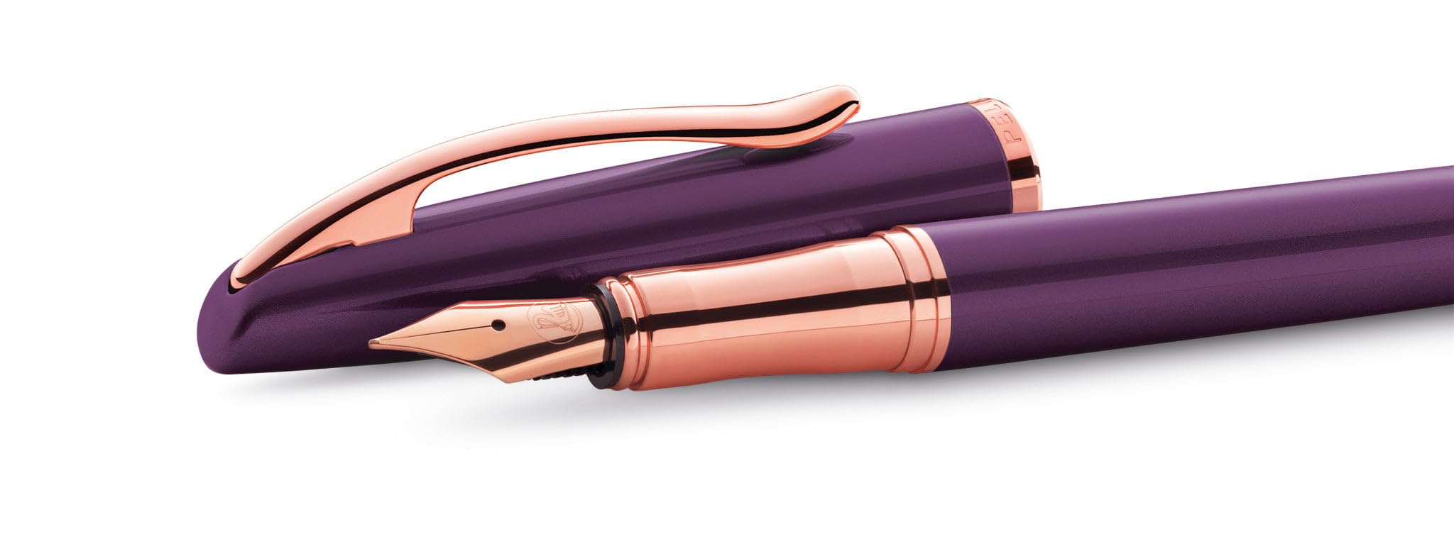 Pelikan Schreibset Fuellhalter & Kugelschreiber Jazz Noble Elegance Viola mit Gravur - laengliche Gravurflaeche