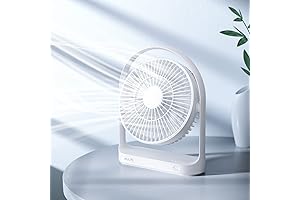 JISULIFE Best Portable Rechargeable Fan for Desk