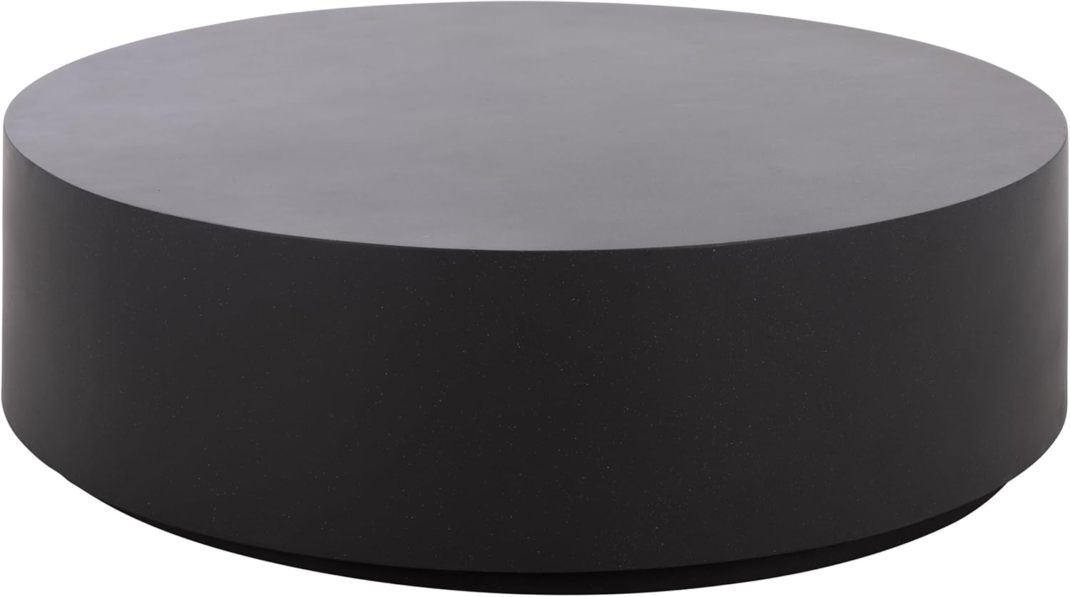 SAFAVIEH Outdoor - Tina Round Coffee Table - Black - Fully Assembled - Weather Resistant - Ideal for Deck, Patio, Backyard, 35.4" W x 35.4" D x 10.6" H (PAT6210A)