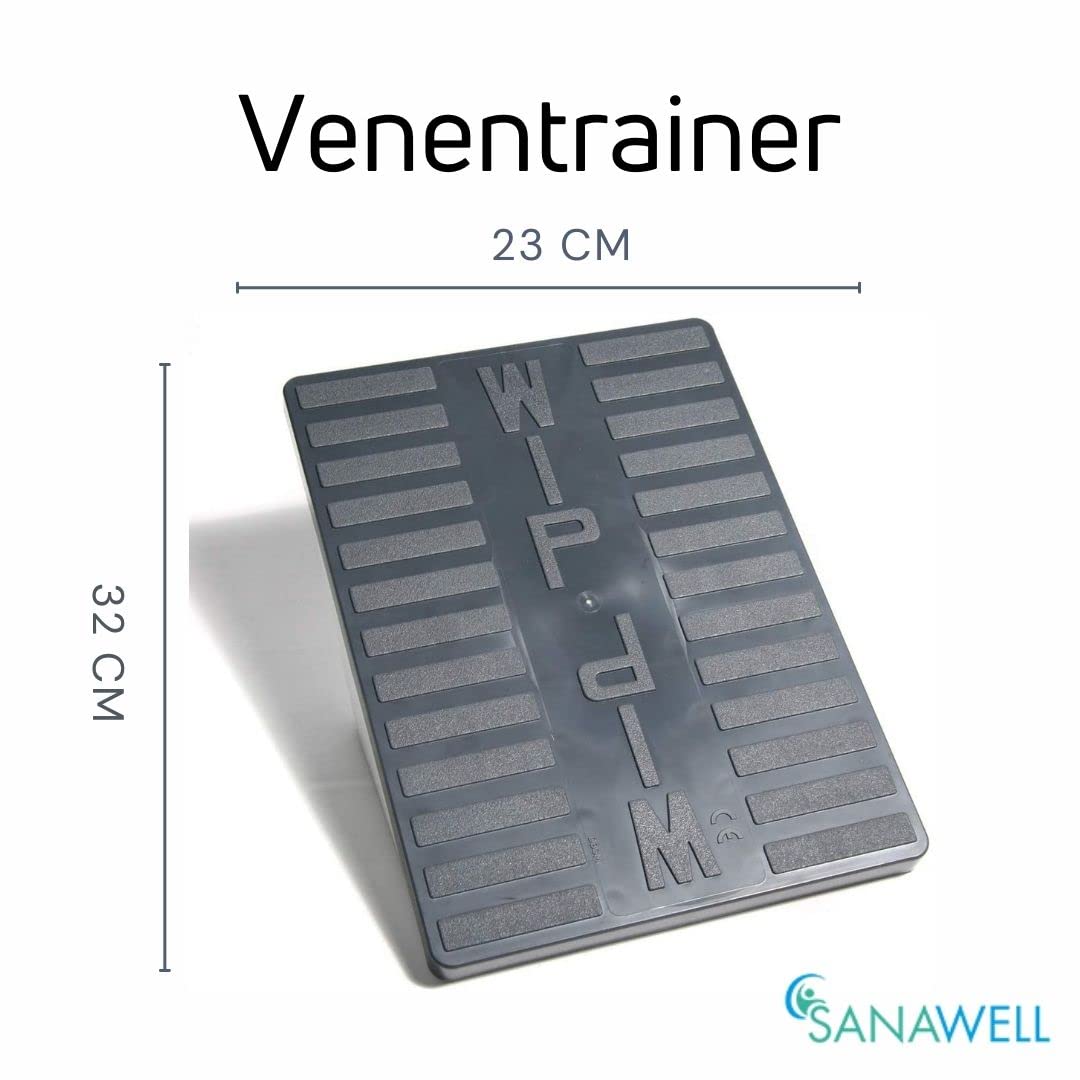MEDOSAN Venentrainer WIP in grau | Fußstütze | Fußwippe | Trainingsgerät für Senioren | Beintrainer | fördert die Durchblutung | Thrombose-Vorbeugung