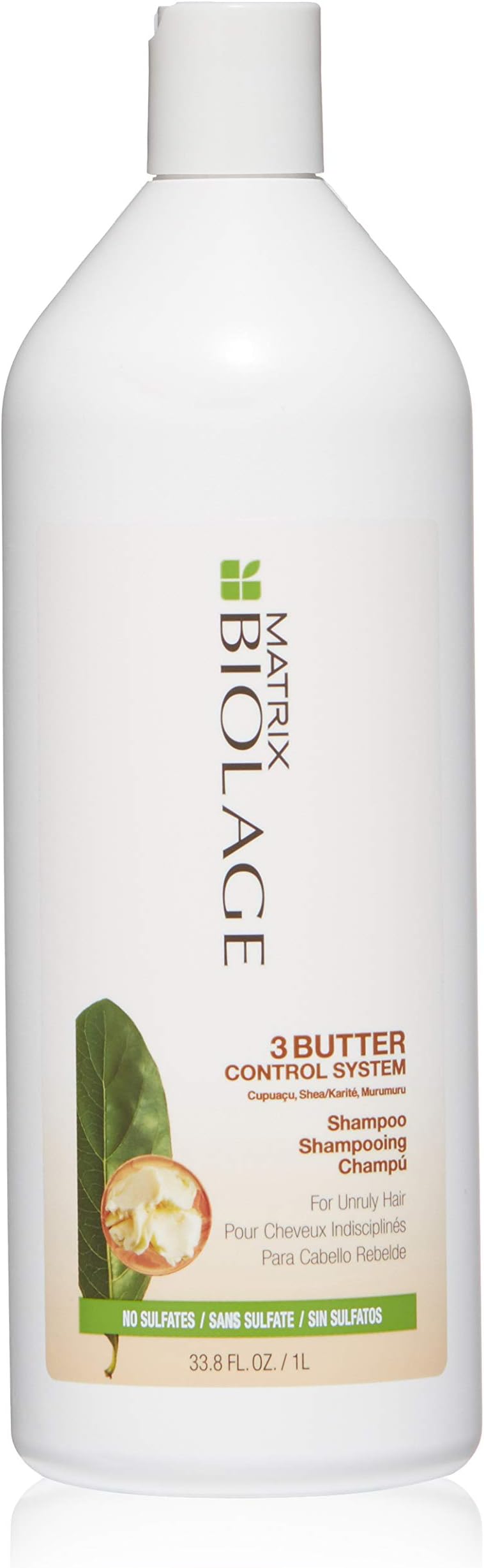 BIOLAGE 3Butter Control System Shampoo | Locks In Nourishment & Moisture To Fight Frizz | Sulfate & Paraben-Free | For Unruly Hair