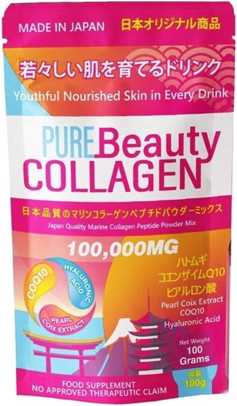 GLUTA FROZEN Pure Beauty 100,000mg Collagen Powder Mix (30 Days Supply)