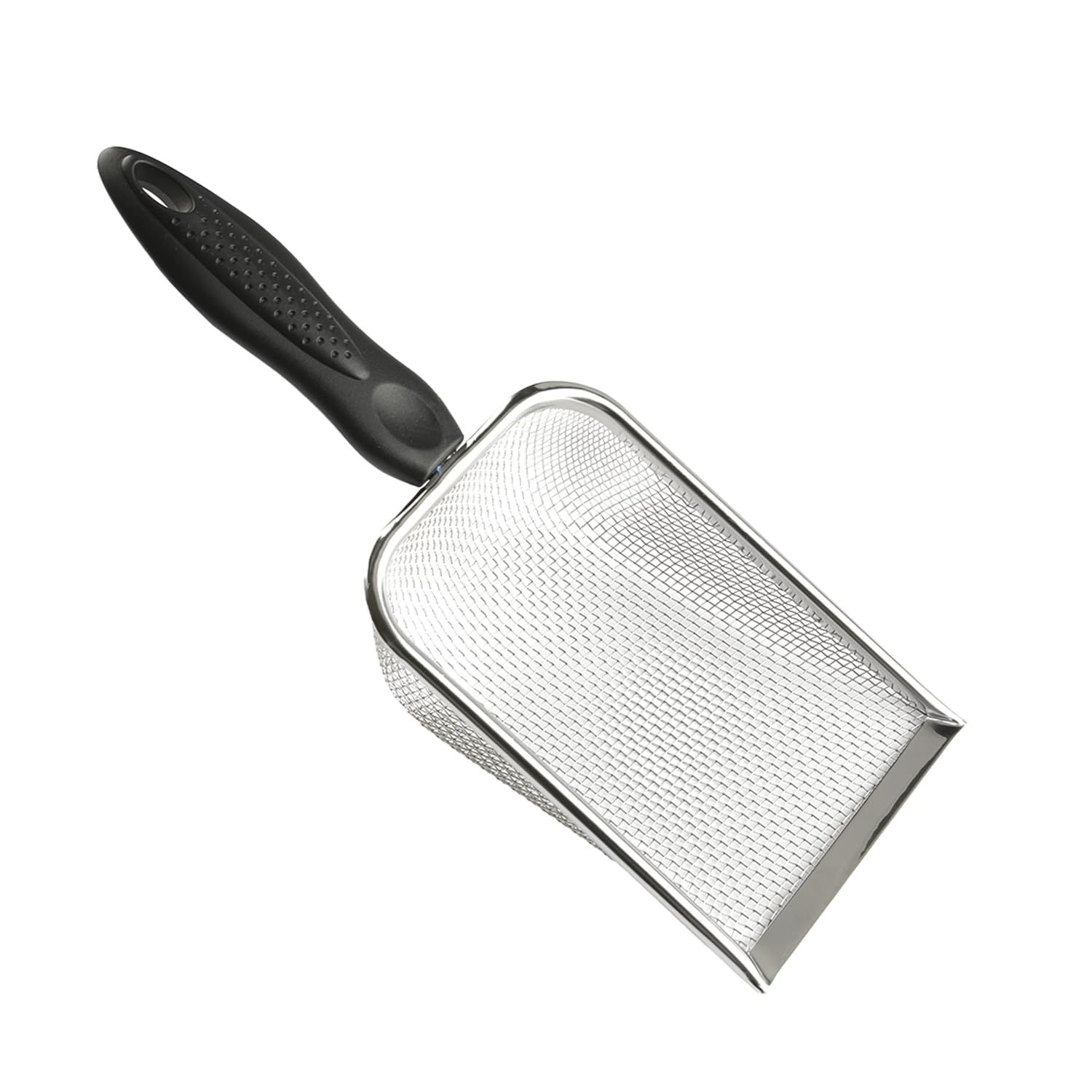 wellrun Cat Litter Scoop,Metal Poop Scooper with Comfortable Handle,Easy Clean Mesh Hamster Sand Bath Scoop for Cat Dog Rabbit Lizard