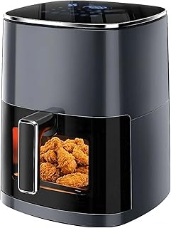 Airfryer 6QT with Clear Window, 12-in-1 Air Fryer, Square Air Fryer, Air Fry, Roasting, Warming, Dehydrating, Baking, Stea Price In India