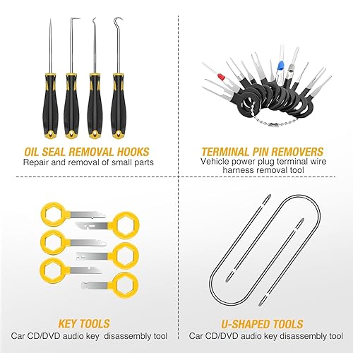 Vista 49 de GOOACC Surtido de 635 clips de retención de empuje para automóvil y sujetadores automáticos, 16 tamaños más populares, remaches de parachoques