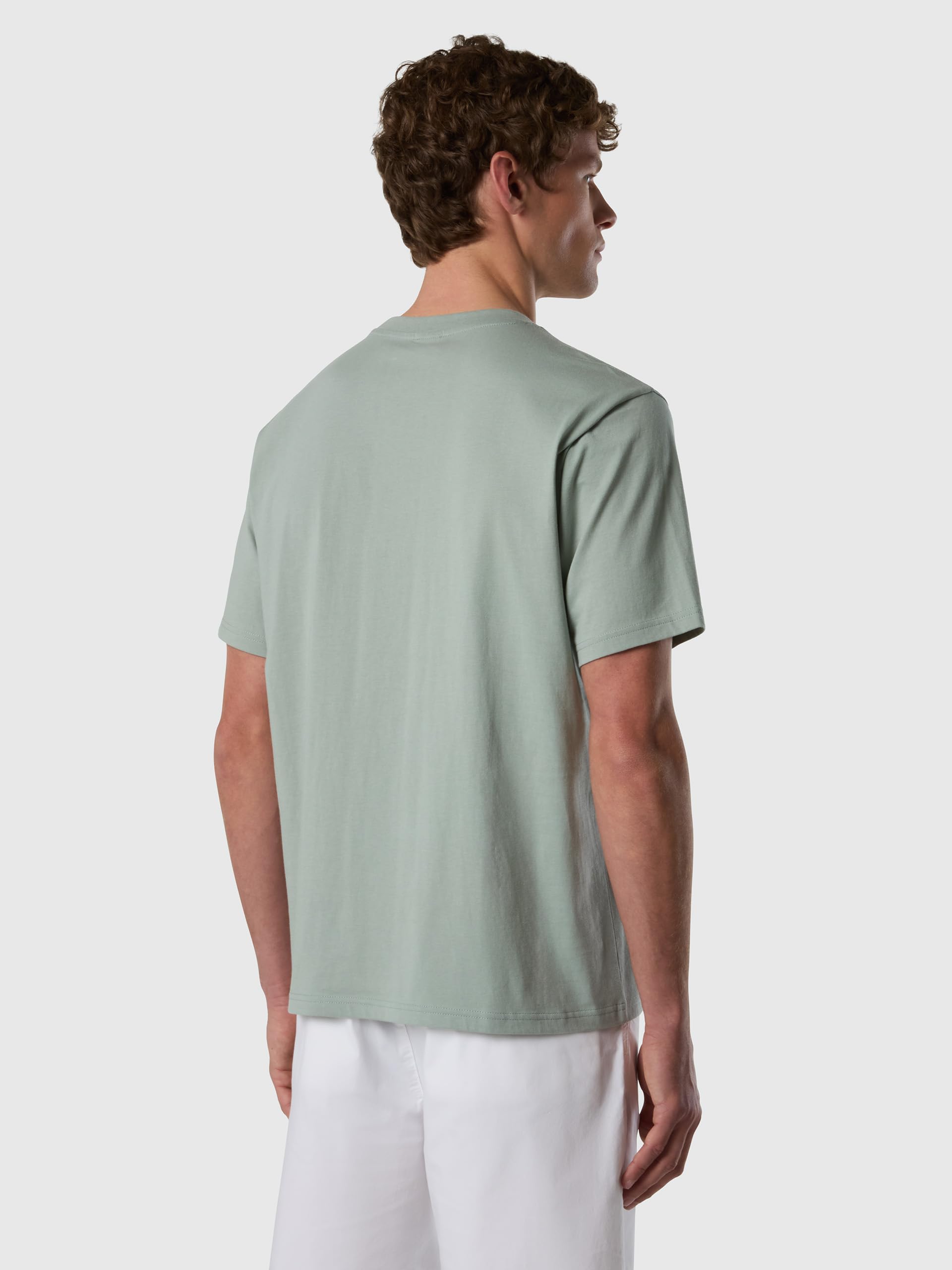 NORTH SAILS ML męska koszulka z bawełny organicznej z logo Maxi