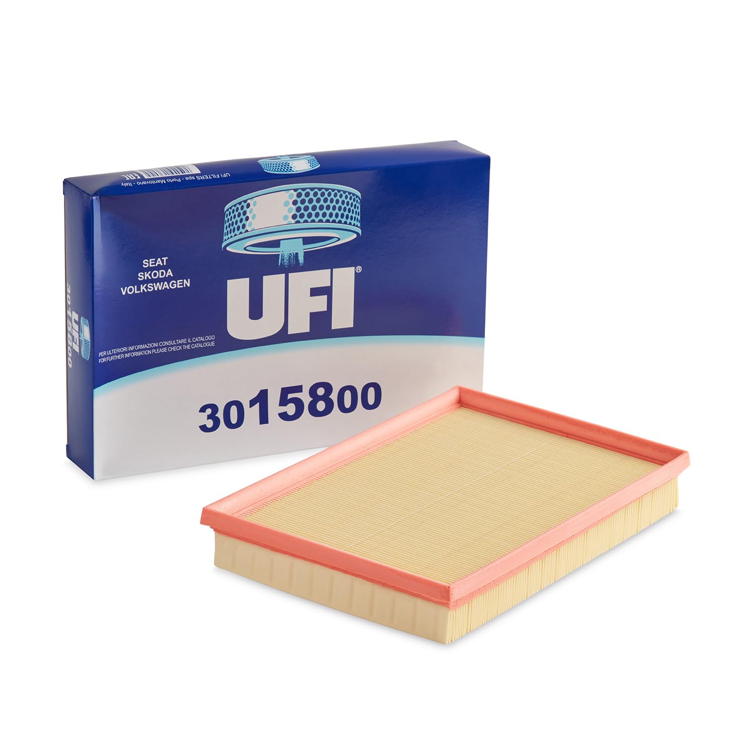 UFI Filters, Air Filter 30.158.00 | Suitable for cars, Applicable to Various Models of Seat, Skoda and Volkswagen