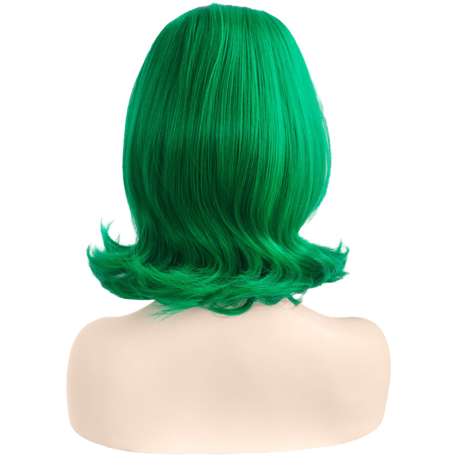 Amazon.com: IEBIYO Green Flip Wig Disgust Wig Women 60s  display picture 2
