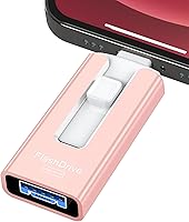 Vista 12 de 256GB USB Flash Drive for Phone and Pad, Photo Stick High Speed External USB Thumb Drives Photo Storage Memory Stick for Save More Photos and Videos