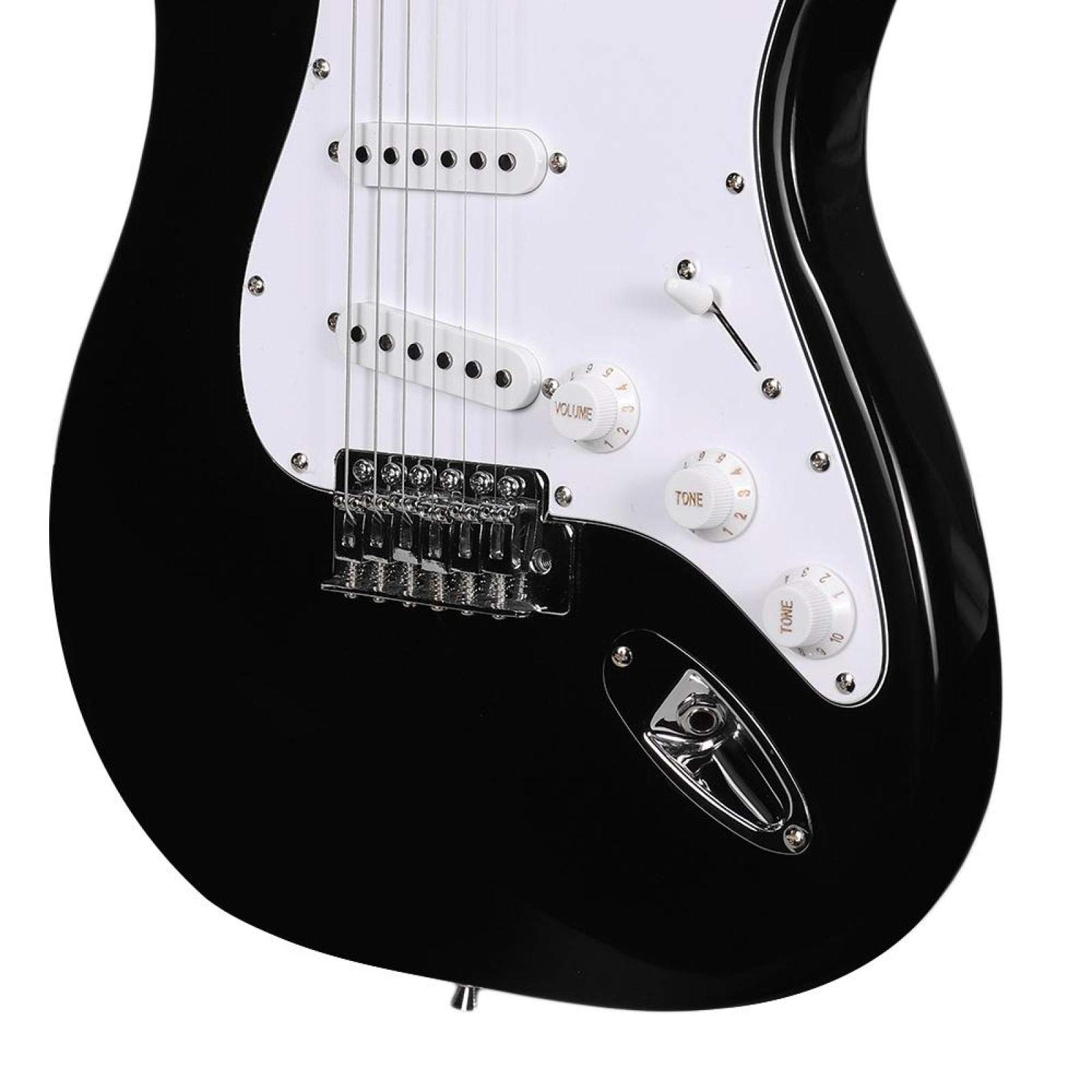 Gitara elektryczna, wielofunkcyjna profesjonalna gitara rockowa ST gitara elektryczna instrumenty muzyczne dla początkujących dorosłych czarna