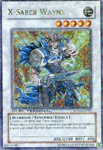 X-Saber Wayne - DT01-EN089 - Ultra Rare - 1st Edition