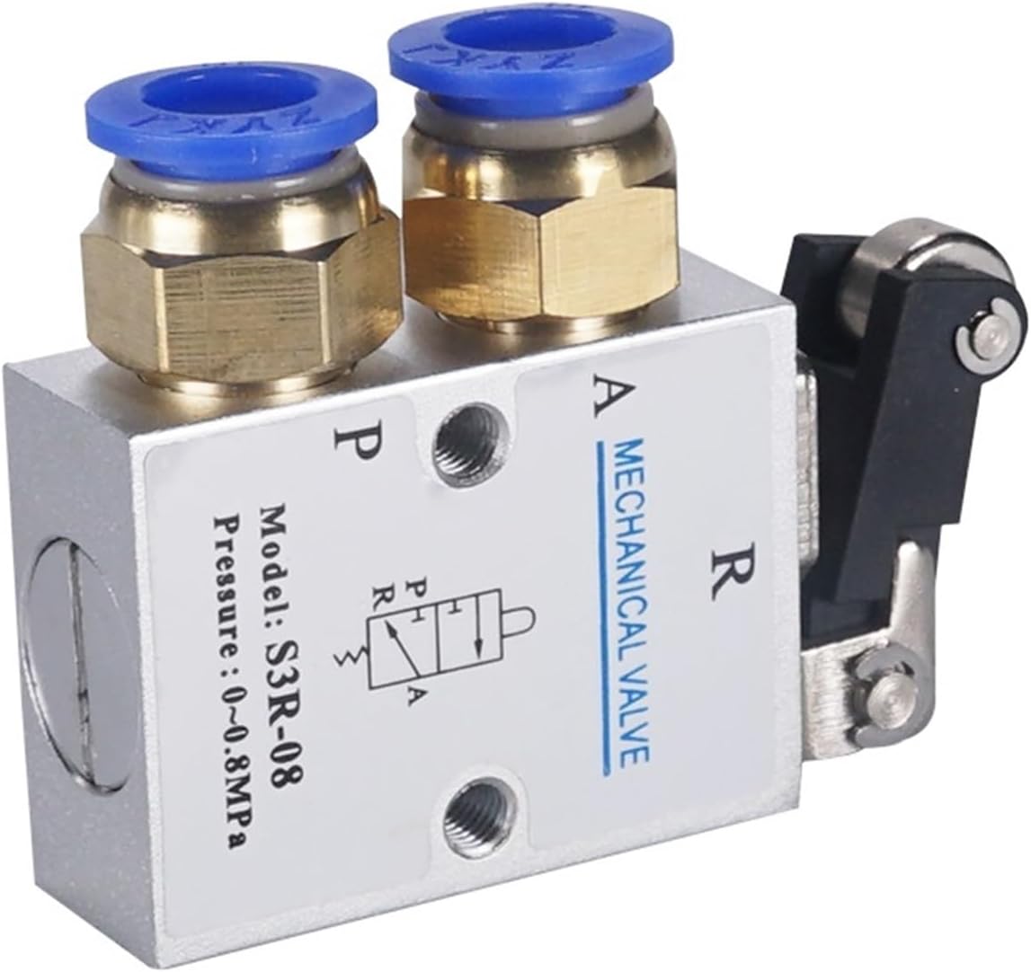 1 piece mechanical valve S3R-M5 roller lever mechanical valve with M5" M5 inch 3 way 2 position(S3R-M5)