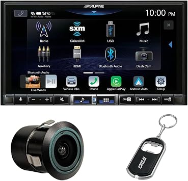 Alpine ILX-507 7" Multimedia Receiver Doesnt Play Disc with CarPlay/Android Auto and Backup Bullet Camera
