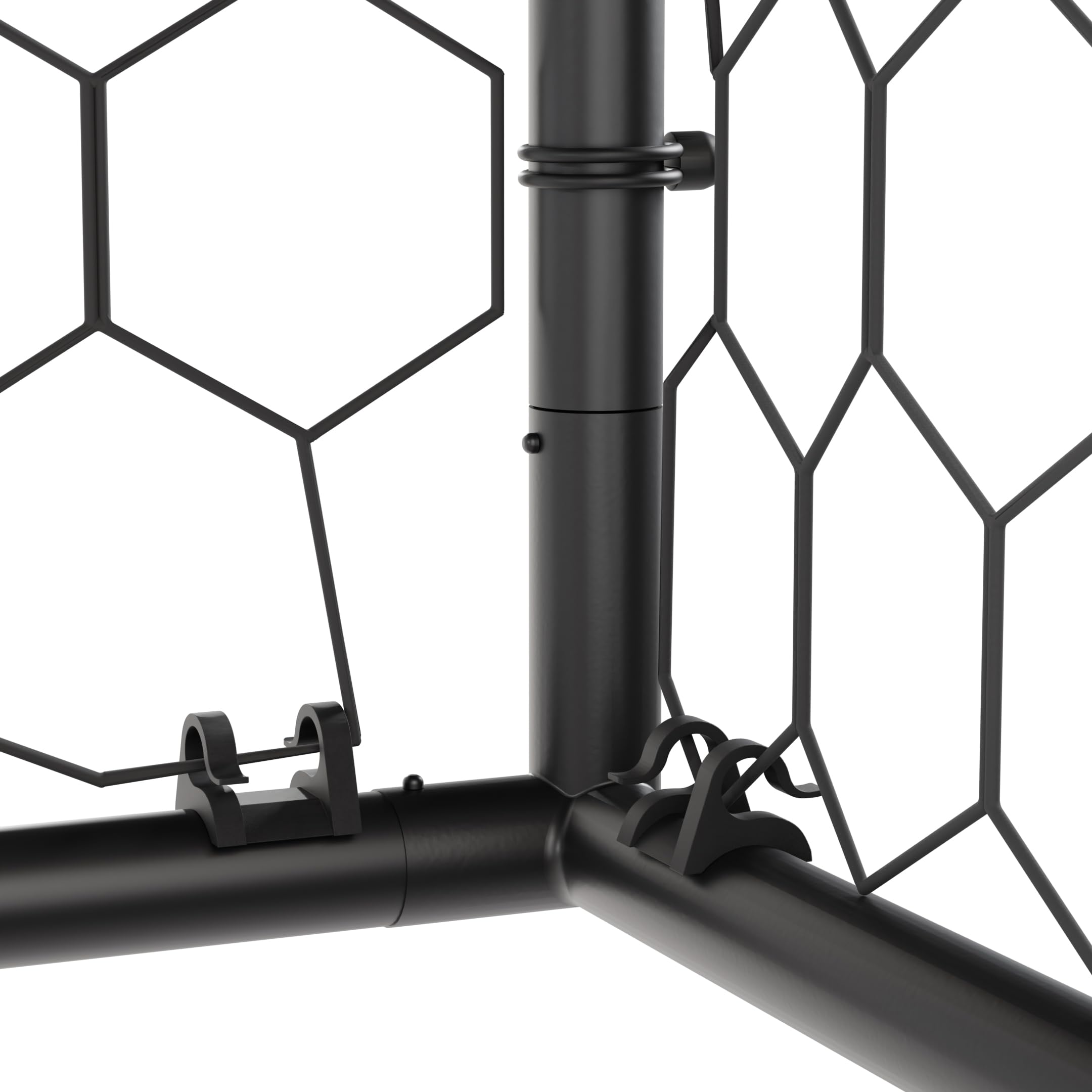 VirtuFit Scopo da calcio premium 300x200x120 cm, gabbia calcio stabile acciaio resistente intemperie rete ancoraggi terra