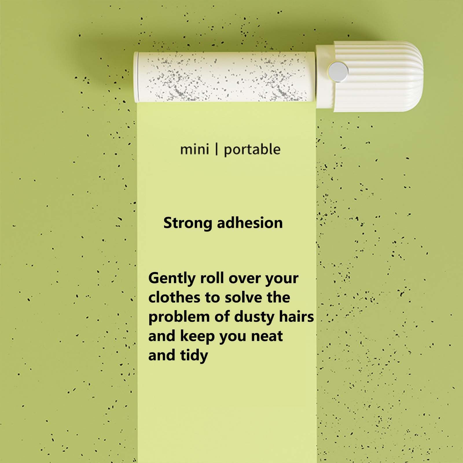 Spazzola Levapelucchi Portatile WISIRENT - 4 Rotoli Adesivi + Manico, Per Vestiti, Peli Di Animali E Auto - Foto 5