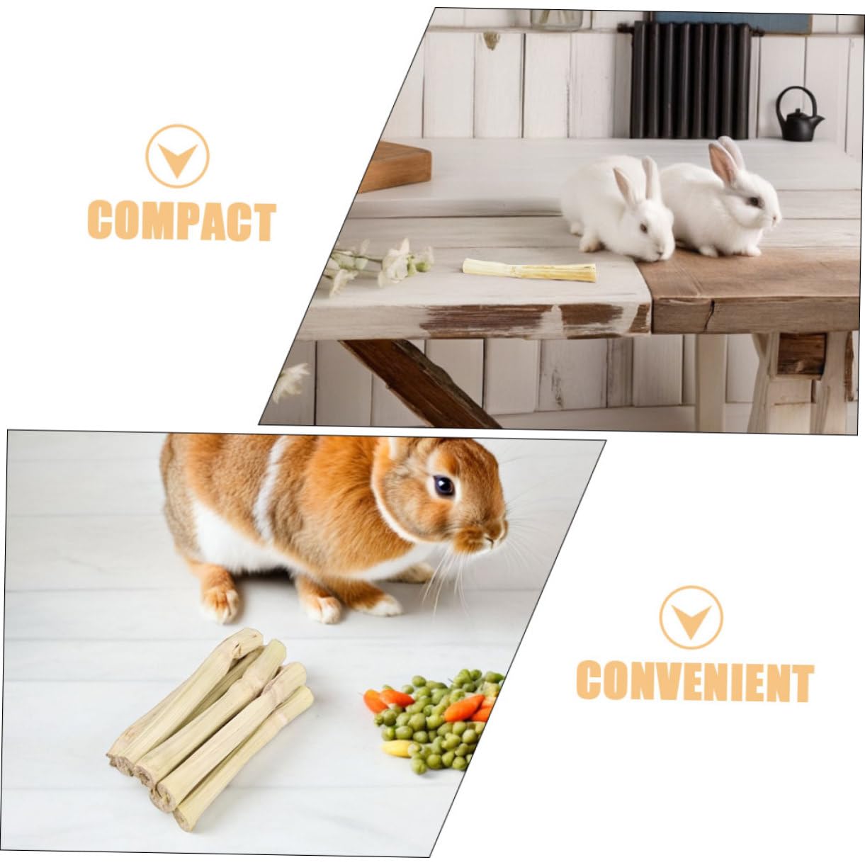 Zęby zwierząt szlifowanie słodkie Bunny smakołyki dla królików Pet Bunny Toys zabawki dla szczurów żula chomik Przekąski chomika Szczury żuli zabawki Bambusowa laska