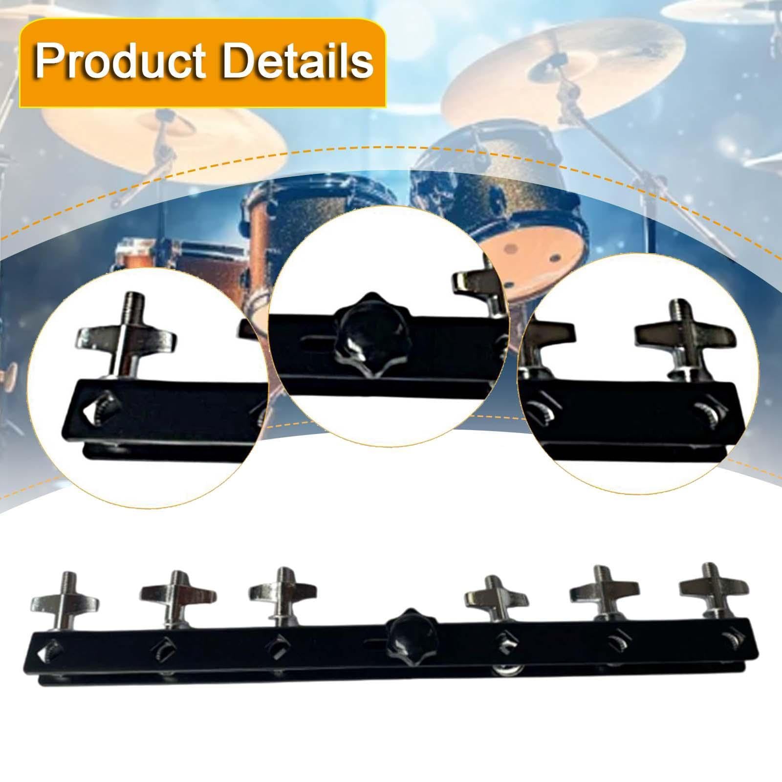 Cowbell Montaje Abrazadera para Batería Incluye Piezas de Ensamblaje Metálicas Superficie Platinada para Uso en Conciertos Prácticas Clases Musicales, Style C