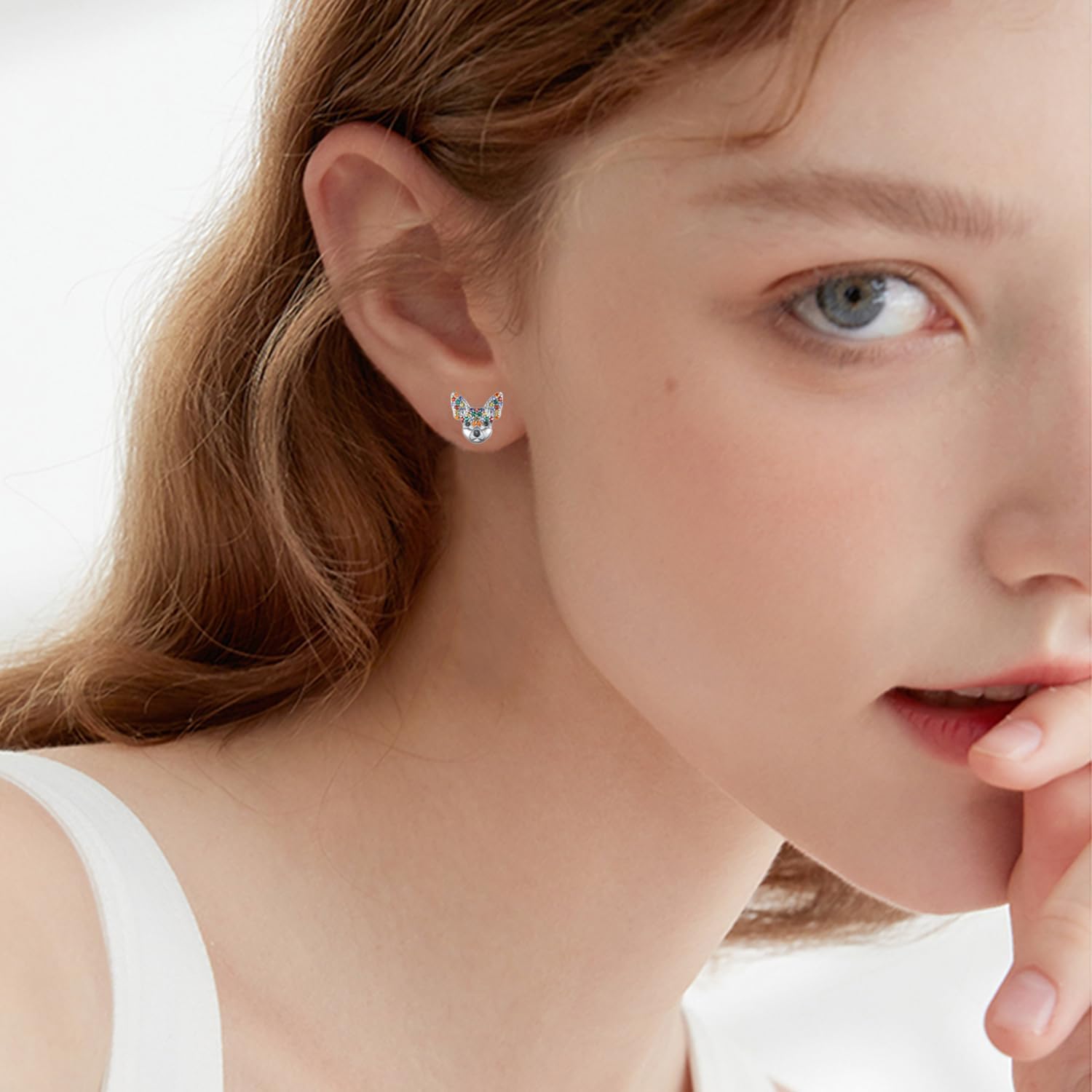 Chihuahua Stud Earrings 925 Sterling Silver Terrier Dog Puppy Pet Earrings Chihuahua Jewelry Gifts for women - Image 5