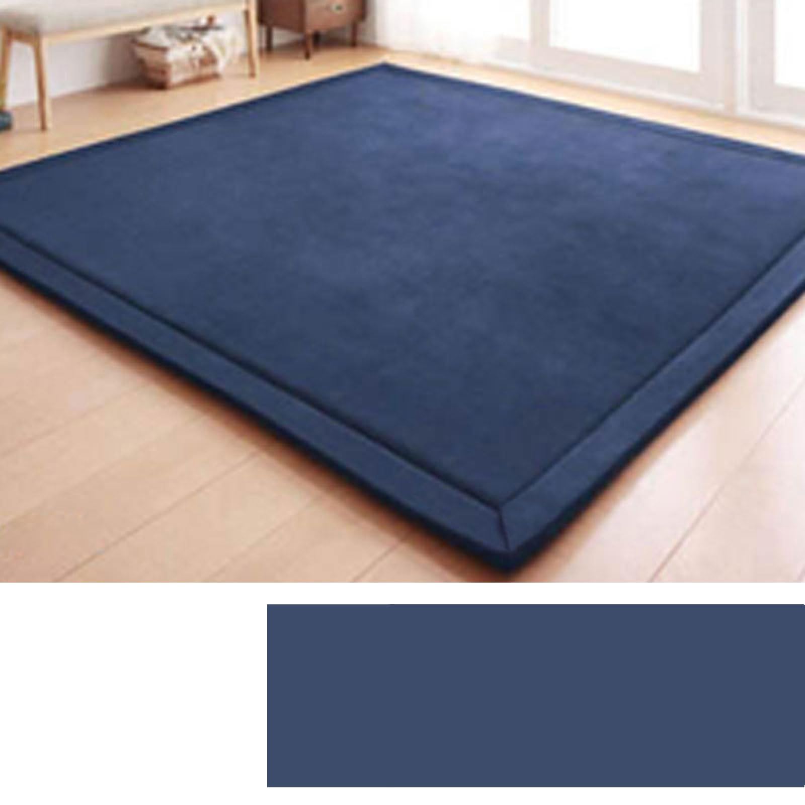 DSSHENGDS Coral Velvet Kids Rug,Bedroom crawling mat，Washable for Living Room Bedroom Dining Room,Modern Washable Soft Mat, Perfect Carpets for Yoga2cm-B- 100 * 240cm