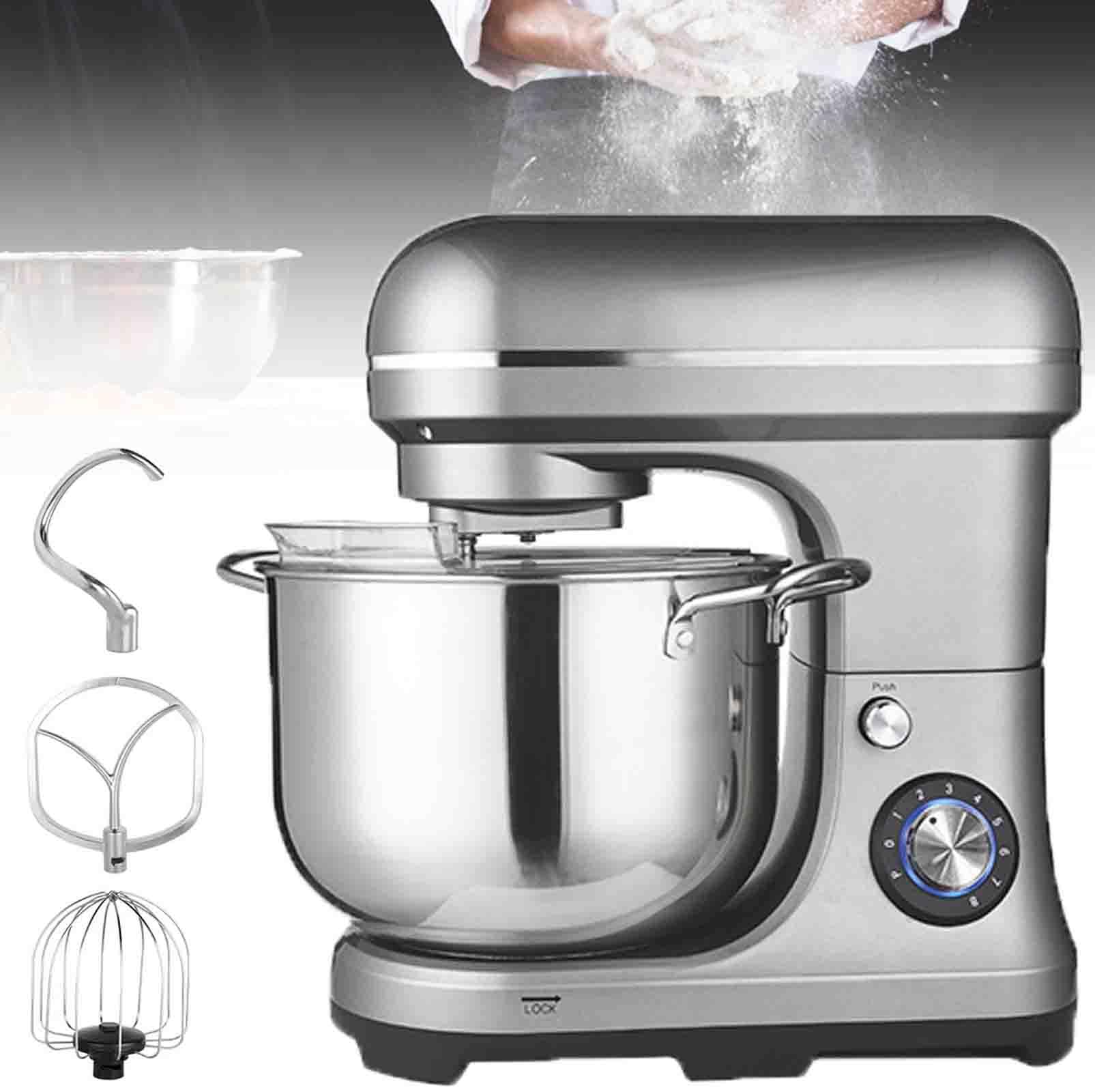 Impastatrice planetaria da Cucina, impastatrice planetaria per Uso Domestico da 2000W, impastatrice elettrica a 8 velocità, con Ciotola da 10 Litri, Ganci per impastare, Frusta, sbattitore