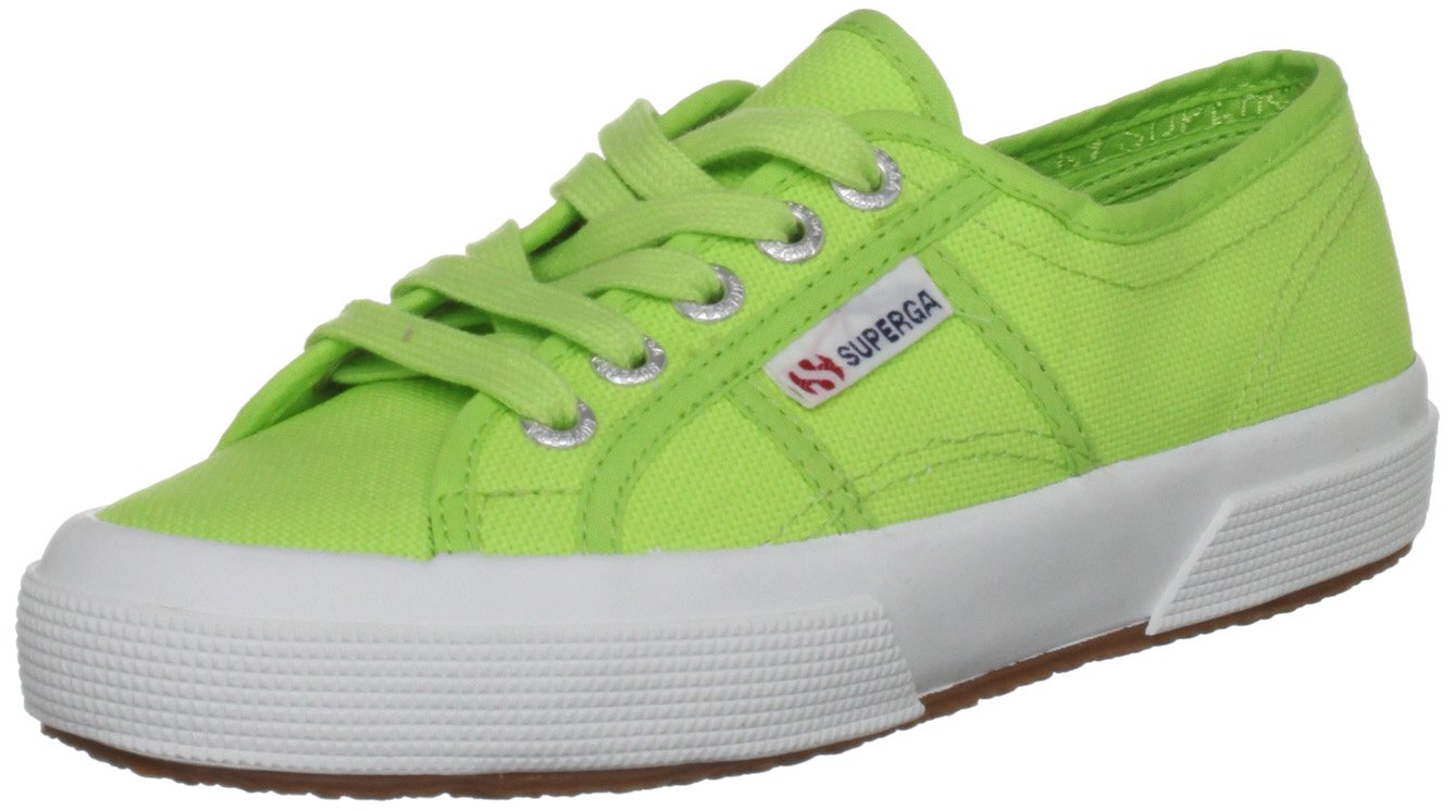 Superga Unisex Kids' 2750-Jcot Classic Trainers, Acid Green, 1.5 UK