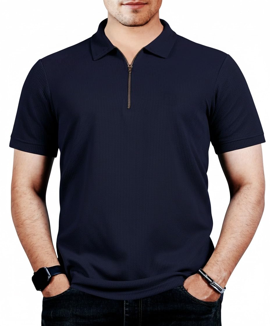 riksaw Men's Polyester Rich Solid Polo Tshirt | Collar Tshirts | Half Sleeves | Plain-Regular Fit-picture-40