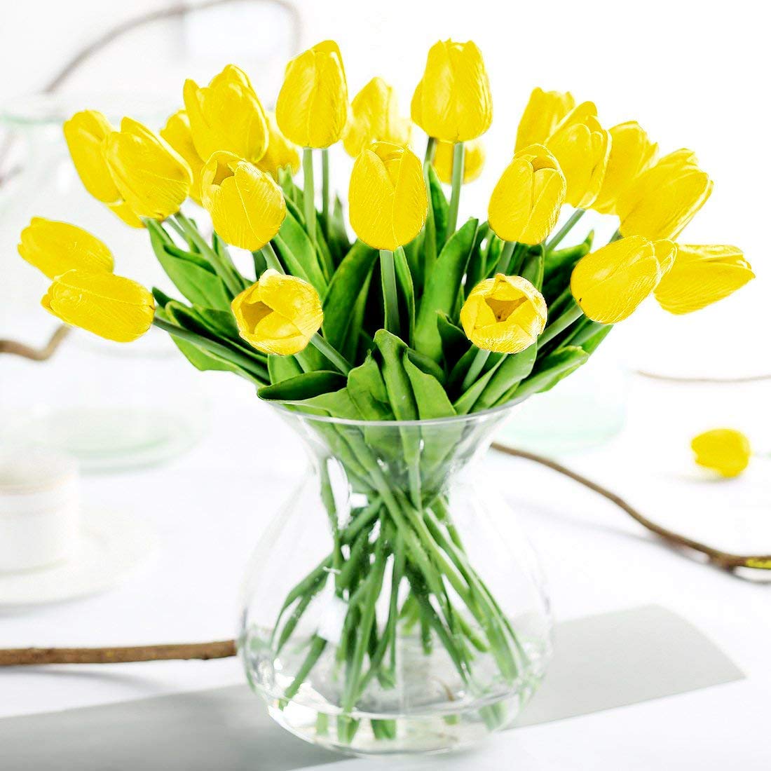 Real Touch - Tulpen - kunst tulpen - Bundel 7x - pastel - Seta Fiori