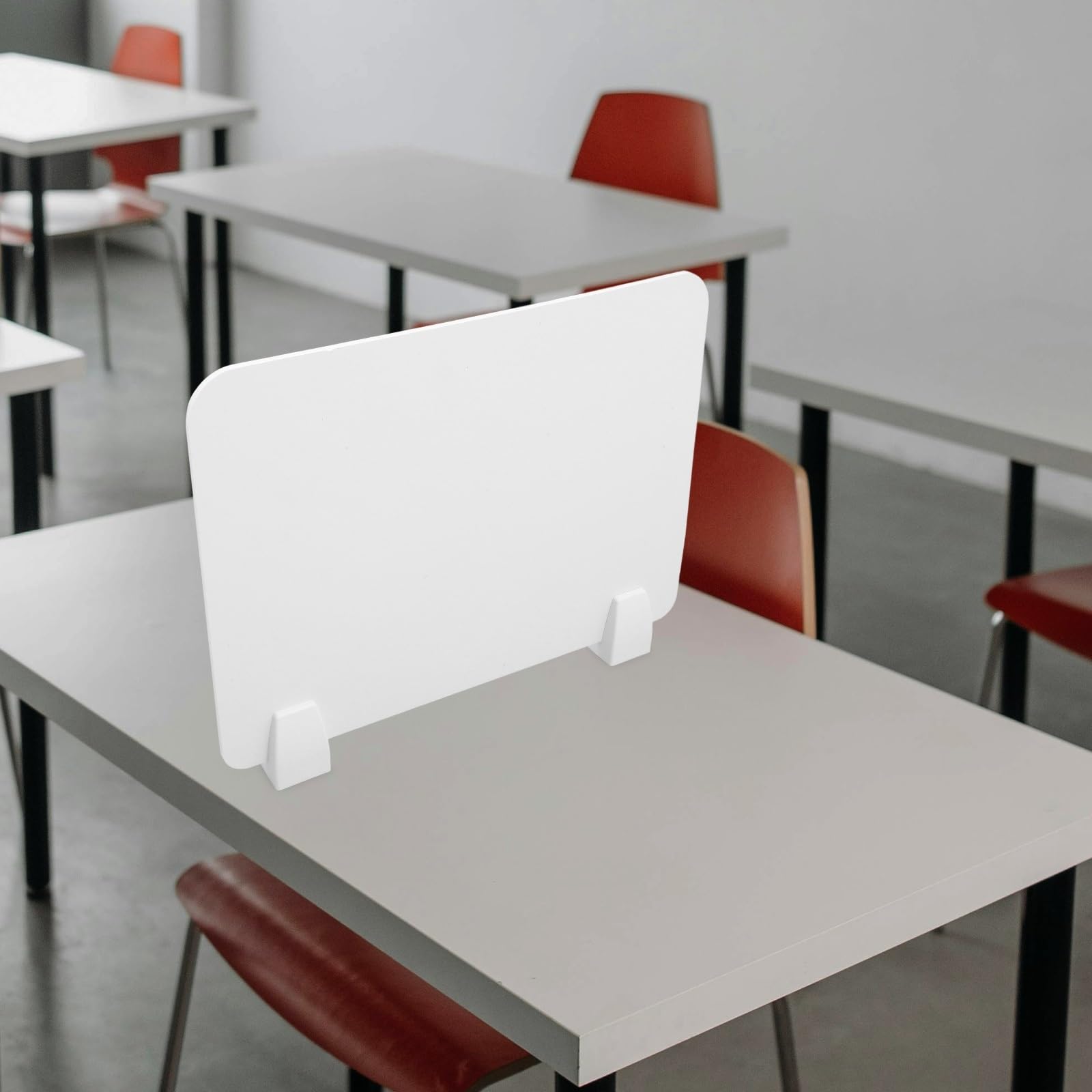 Set di pannelli divisori da scrivania autoportanti per starnuti, protezione della privacy per spazi di lavoro, scuola e ufficio, ideale per aule e aree reception