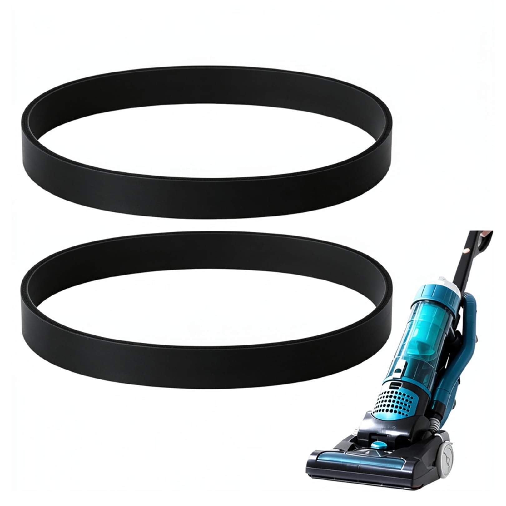 2 Pcs Rubber Drive Belt Bands, for Hoover Vacuum Cleaner,Universal Belt Replacement for Hoover Bissell Powerforce Helix, Vacuum Cleaner Belts for Proheat 2X,For Morphy Richards Vax Series Cleaners