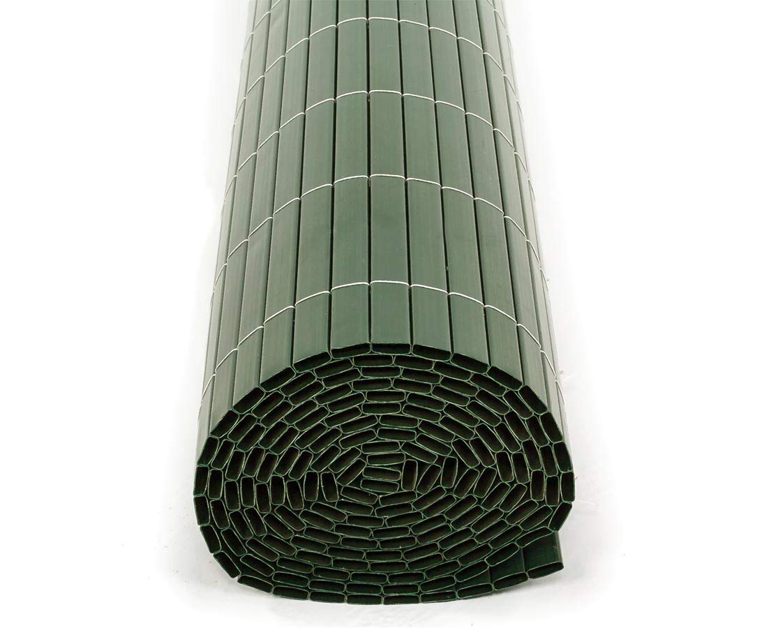 bambus-discount.com Sylt ochrona przed przeciekaniem balkonowym, 120 x 300 cm, zielona – ochrona przed wzrokiem, na balkon, taras, do ogrodu, ochrona przed słońcem, ochrona przed wiatrem, mata chroniąca przed hałasem