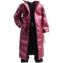 Style Coat Trench Jacket Overcoat Belted Outerwear Figure Clothing Cotton Material with Stitched Seams and Pockets Suitable for 1/12 Scale 6 Inch Action Figures Display Collecting Posing