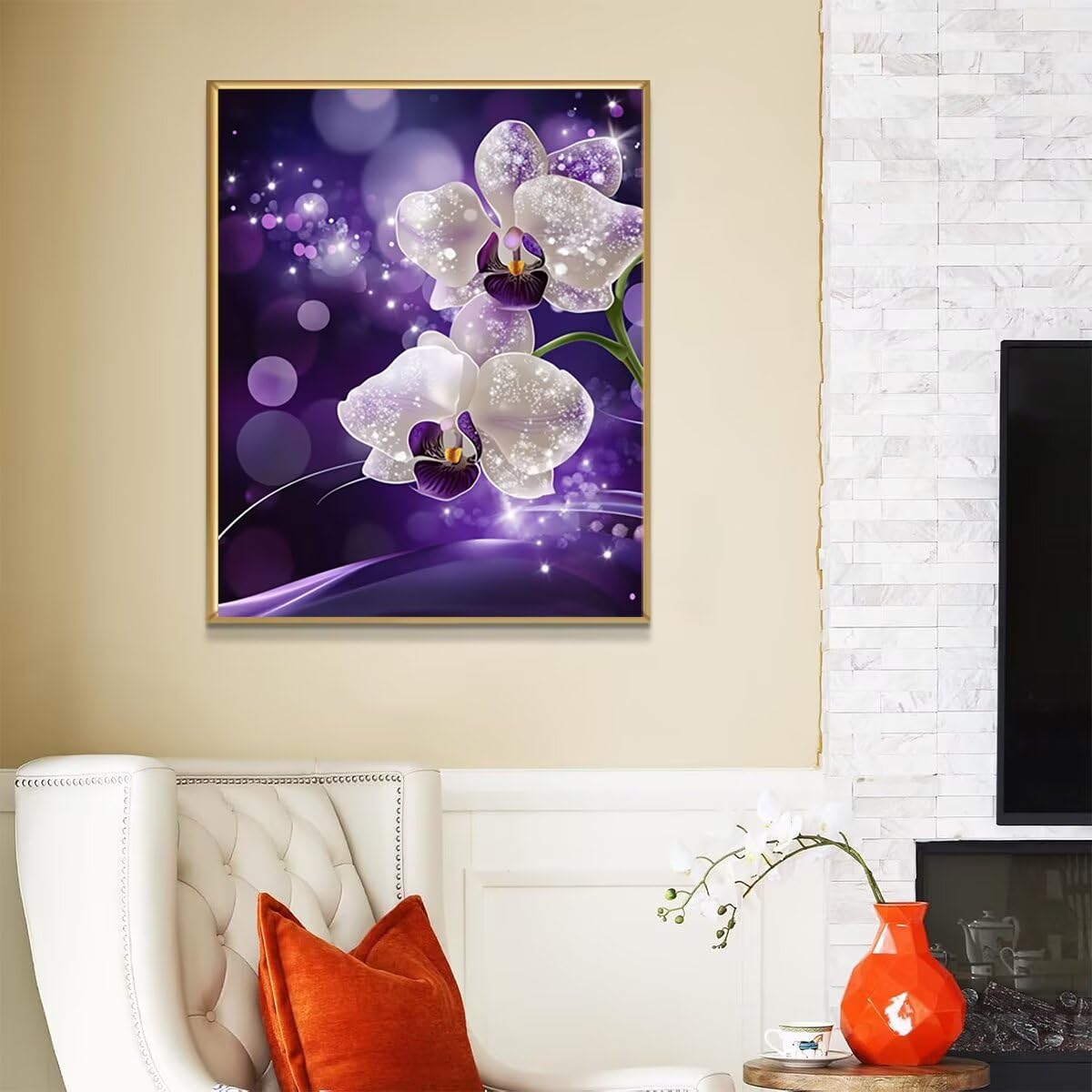 Dipingere con i Numeri Fiore, Paint by Numbers Adulti Astratto, Fai da te Creativi Adulti Quadri da Dipingere Numerati Kit per Decorazione Della Parete di Casa, Regalo 100x135 cm Senza Cornice 94-C