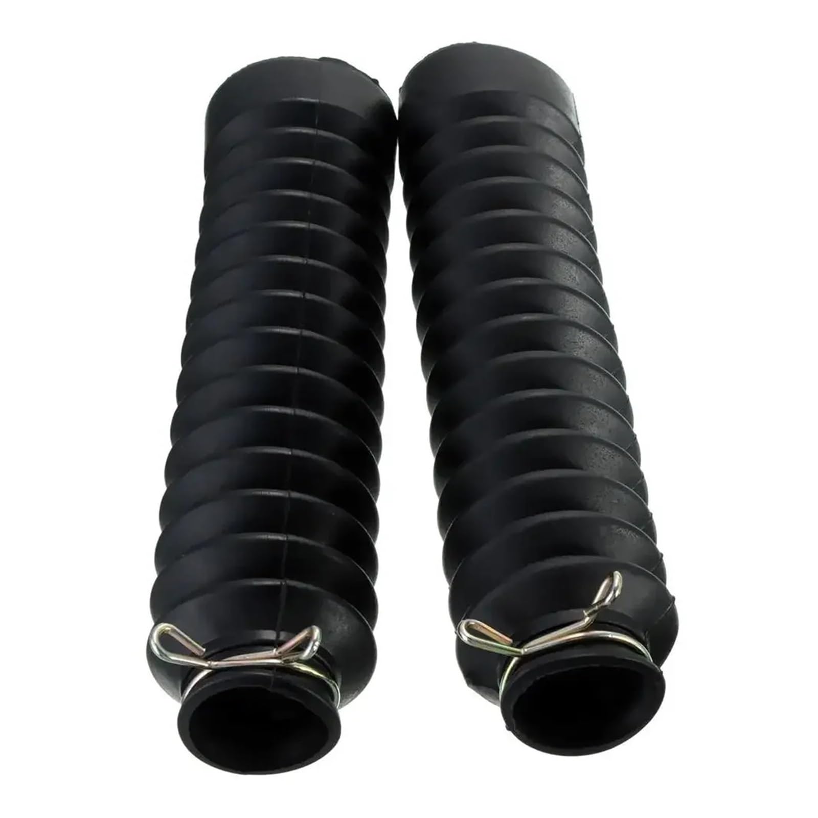 Soufflets de fourche moto universels en caoutchouc noir par 2 - 7