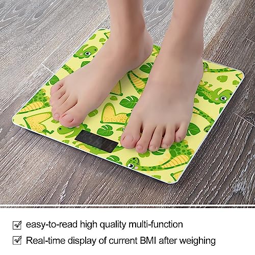 Báscula digital de baño con diseño de dinosaurios miniatura 5