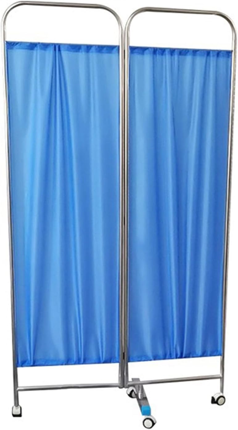 Medical Privacy Screen,3 4 5 6Panels Room Divider with Wheels,6ft High Metal Frame Separating Screen for Beauty Salon Hospitals Office (2)