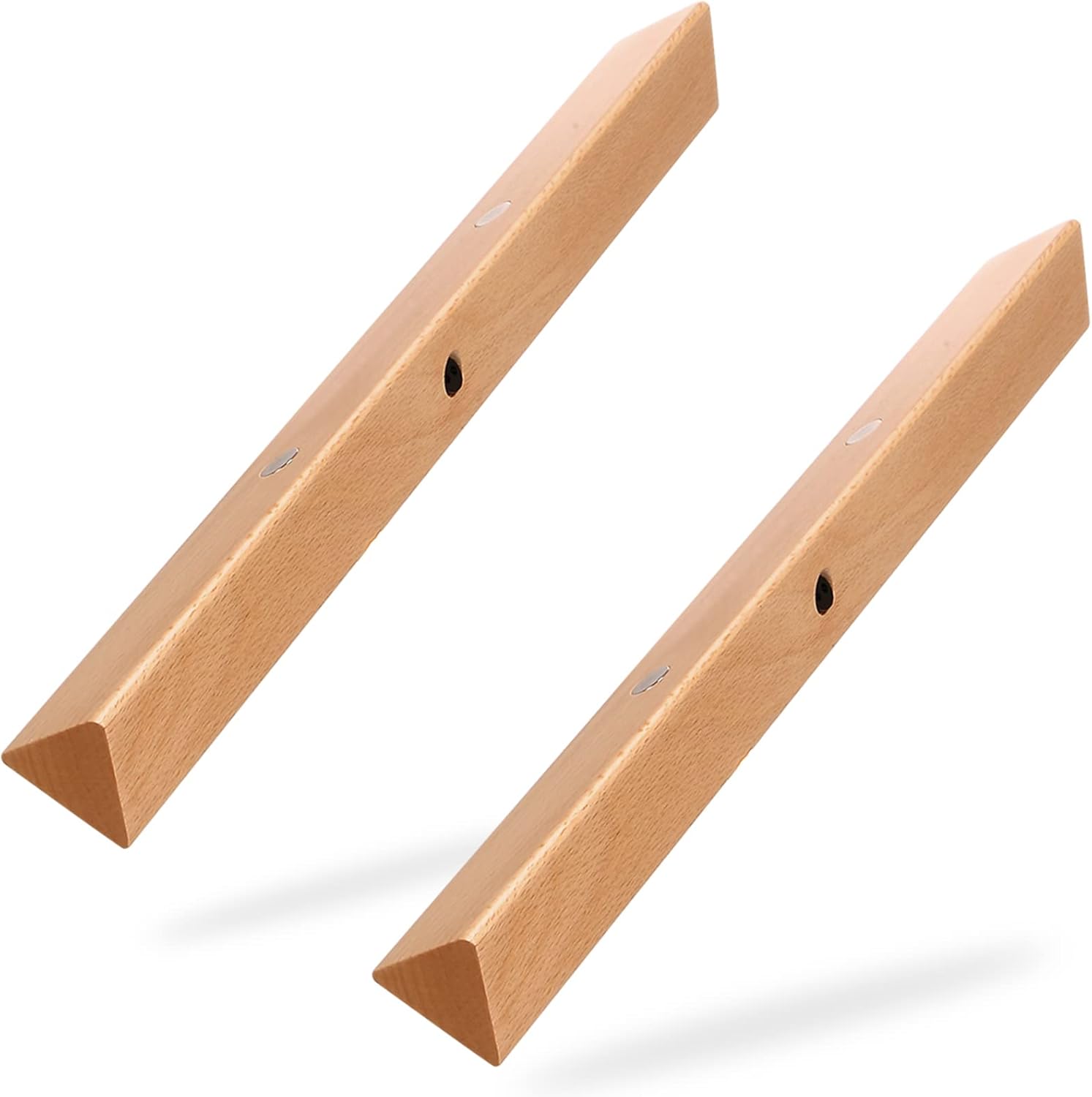 2pcs Under Cabinet Lights Wireless，Motion Sensor Closet Lights，Wooden Wireless USB Rechargeable Night Lights，Uniform Light for Wardrobe,Cabinet,Cupboard（Warm Light）