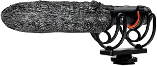 Digital Nc Advanced Super Cardioid Microphone (Stereo/Shotgun) for Nikon COOLPIX P1000 with Dead Cat Wind Muff