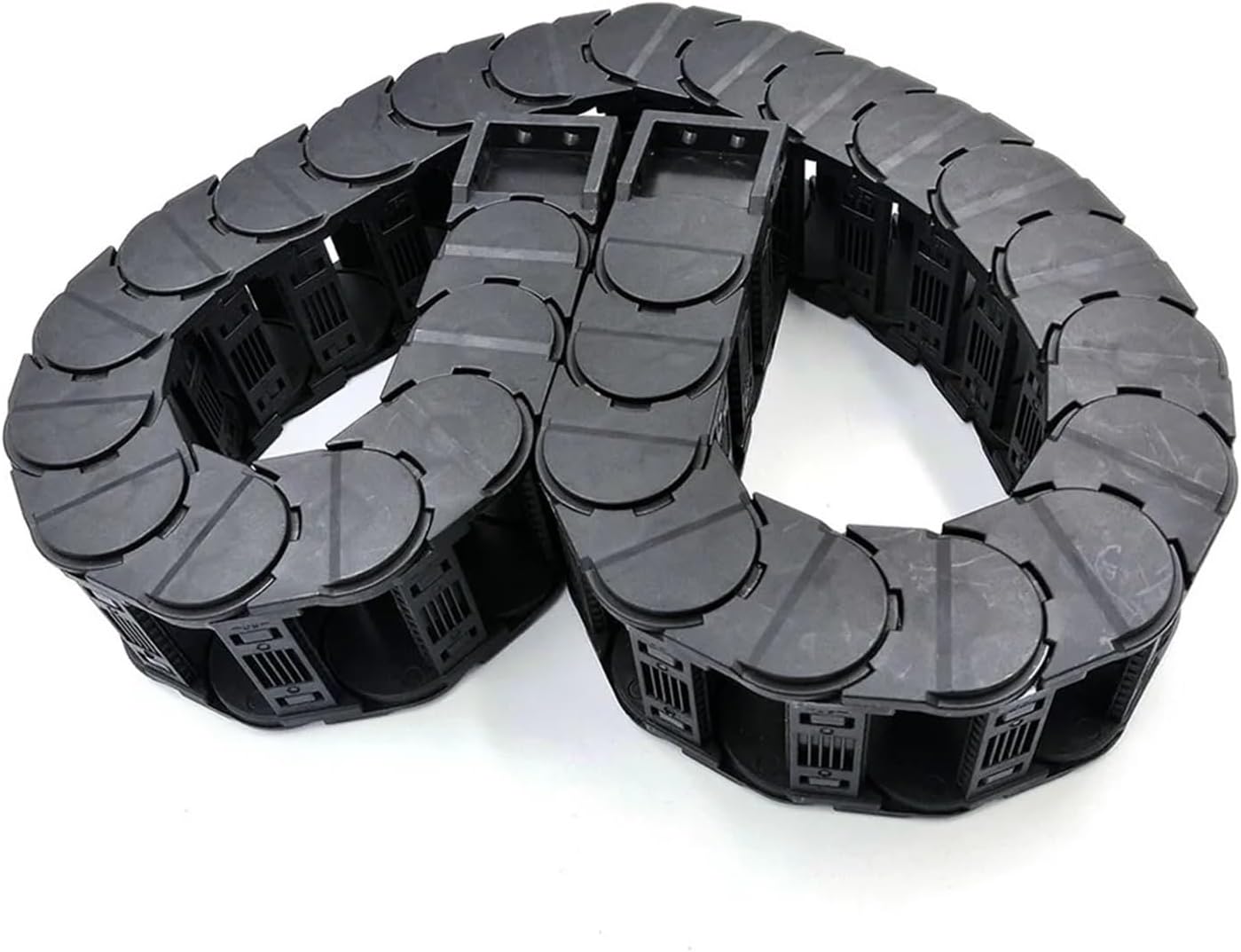 Transmission Chain of Power Low Noise Bridge Wire Carrier Cable Drag Chain Drive Transmission Towline for CNC Machine Tools Channel Transmission Chain of Power(R100,35x25 mm)