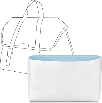 Tote Bag Organizer Insert for Songmont Large Shan Jeans L Handbag,Custom Fit Inside Premium Celeste Lightweight WaterResistant Purse Insert with Cup Holder Accessories