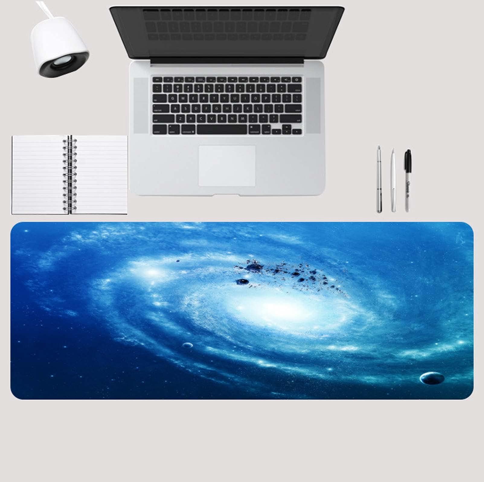 Rubber Base Large Mouse Pad,Ultra-Smooth Surface Mouse Pad,Laptop Desk Pad,Waterproof Desk Mat Blotter Non-Slip Desk Writing Pad for For Office Work/Home/Decor,u,30x90cm(11.8"x35.4")