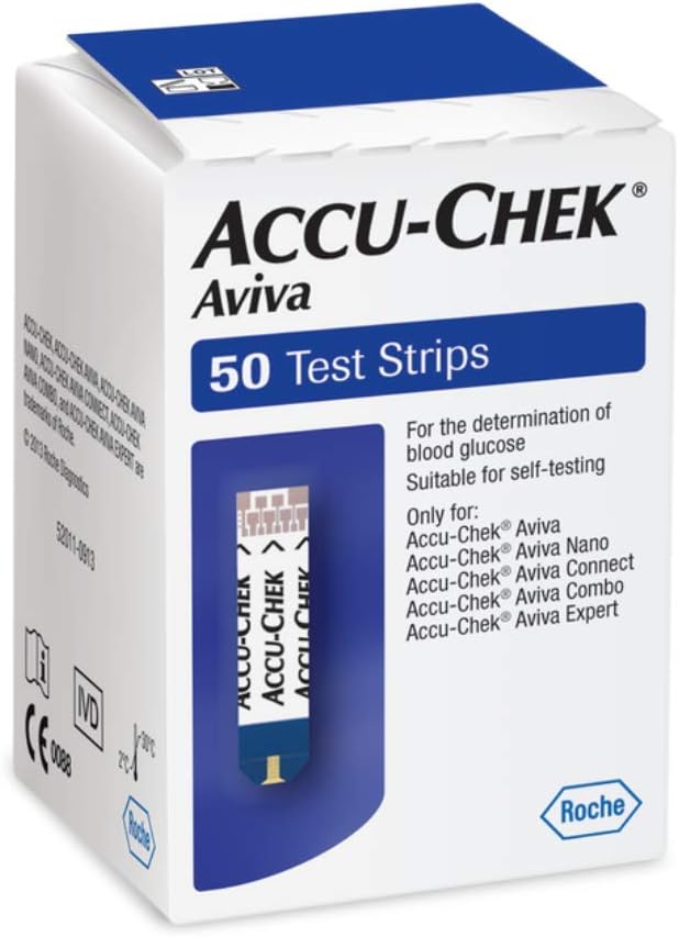 Accu-Chek Aviva 50 Test Strips (White)