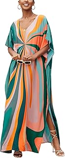 Women's Plus Size Beach Lounge Kaftan Maxi Dress Swimsuit Coverup for Women - Buy now