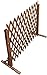 Produktbild ELzEy Zaun Zaunelement Teleskopgitter Holzzaun Gartenspalier Hofgeländer Balkon Dekorativer Zaun Terrasse Rasenteiler Haustierzaun (Größe: H70CM) (H70CM)