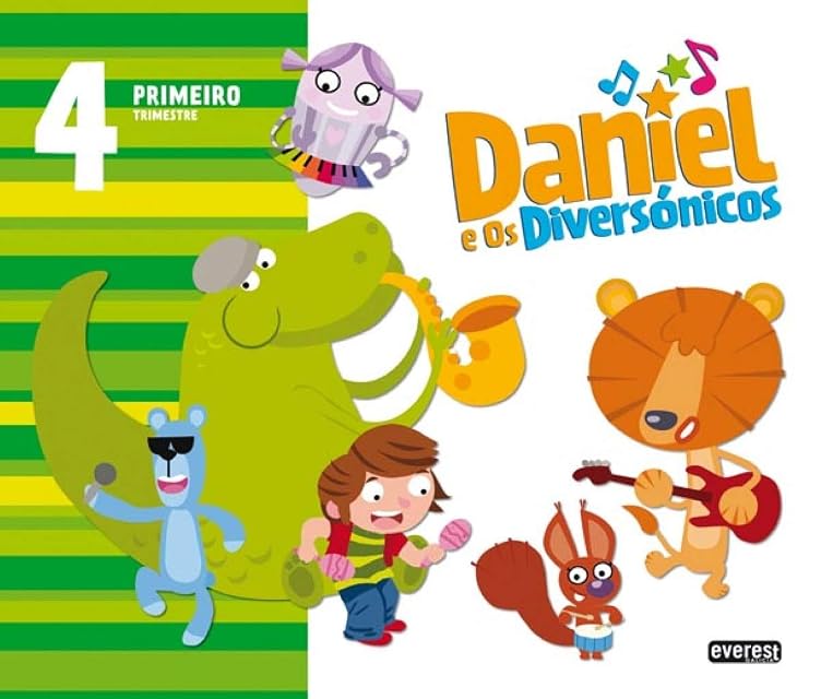 Portada de Daniel e Os Diversónicos. 4 Anos. Primeiro Trimestre Educacion Infanti