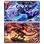 Blue and Red Dragons