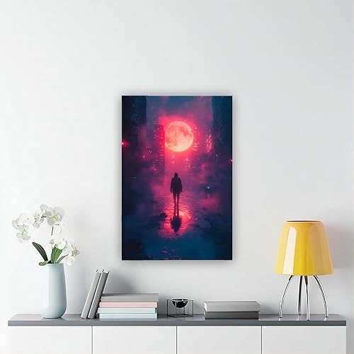 Miniatura 6 de Vaporwave Glitch - Póster estético Cyberpunk - Póster retro futurista de Synthwave impreso en lienzo para decoración de pared, pinturas para sala de